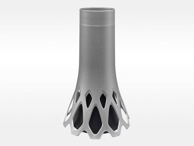 Obrázek produktu Hřbitovní váza Roseta se zátěží stříbrná