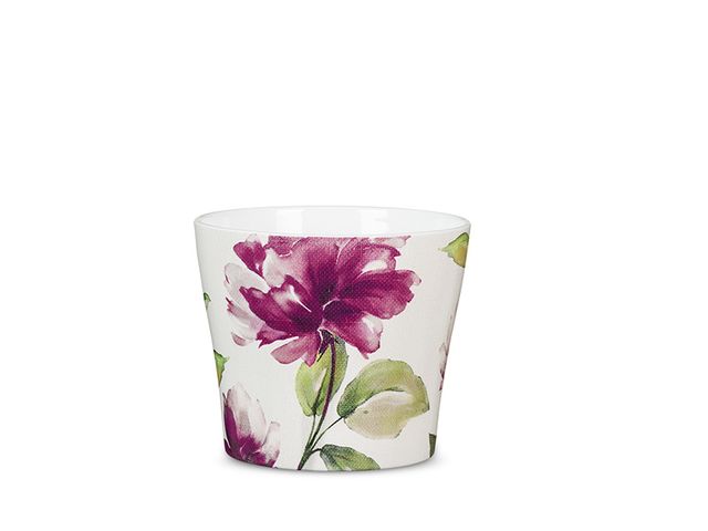 Obrázek produktu Keramický obal barevný, burgundské růže / 808