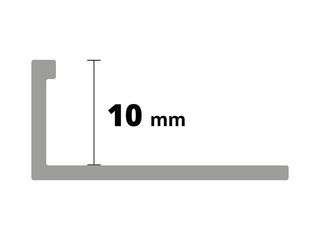 Obrázek 1 produktu Lišta ukončovací L, premium, hliník komaxit bílá lesk, d: 2,5m