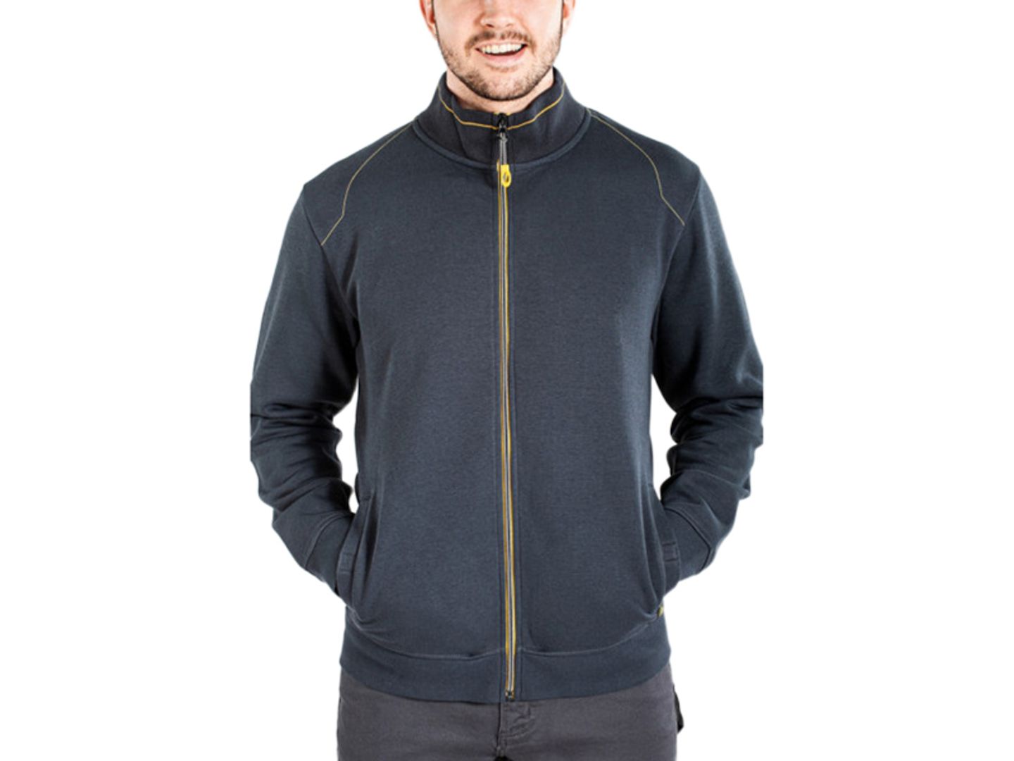 Mikina na zip RICA FULLZIP, modrá, vel. M