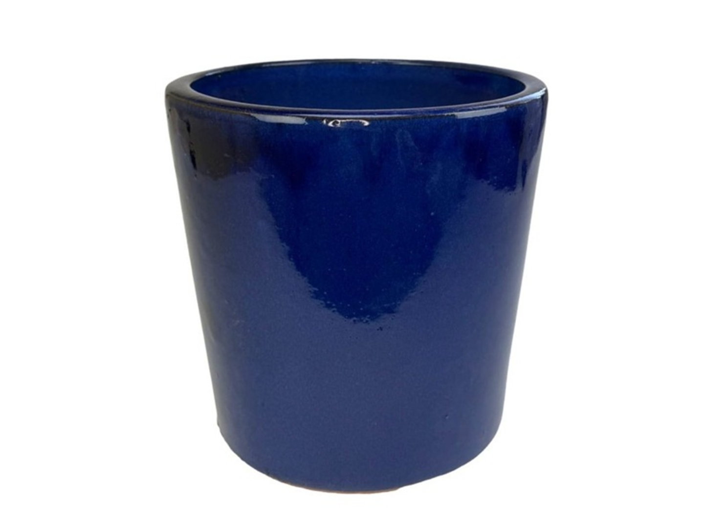 Květináč keramický glazovaný Pure 24x21cm, tmavě modrý
