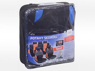 Obrázek 1 produktu Potahy sedadel sada 9ks SPORT modré AIRBAG