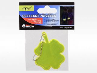 Obrázek 1 produktu Přívěšek reflexní ČTYŘLÍSTEK - žlutý