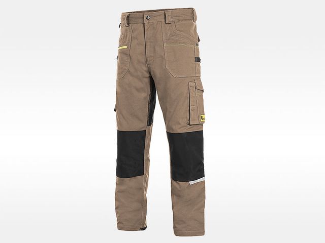 Obrázek produktu Pracovní kalhoty CXS Stretch béžovo-černé