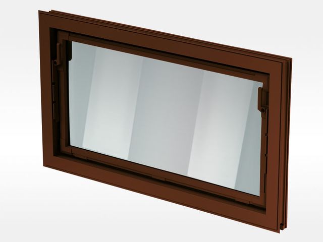 Obrázek produktu Sklepní okno hnědé IZO - dvojsklo
