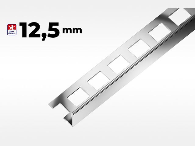 Obrázek produktu Lišta L nerezová stříbrná - 2,5 m